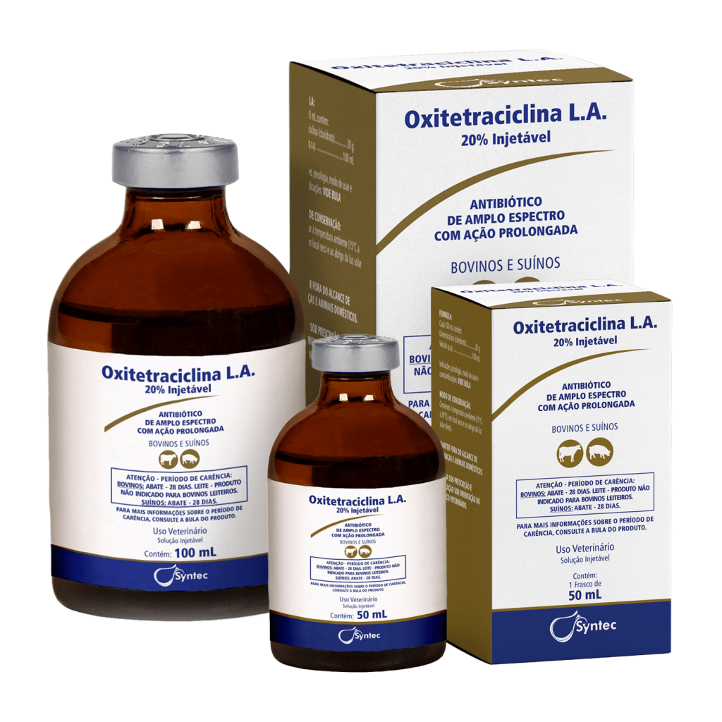 Oxitetraciclina L.A. - Syntec - Tecnologia Farmacêutica Aplicada à Medicina  Veterinária